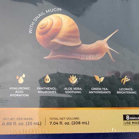 SETARE Hydrating Facial Sheet Masks 8 Individual Masks Sealed Box - Picture 4 of 9